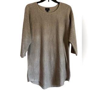 Worthington Tunic Length Dolman 3/4 Length Sleeve Sweater